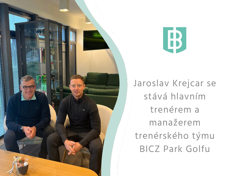 Jaroslav Krejcar se stává hlavním trenérem a manažerem trenérského týmu BICZ Park Golfu