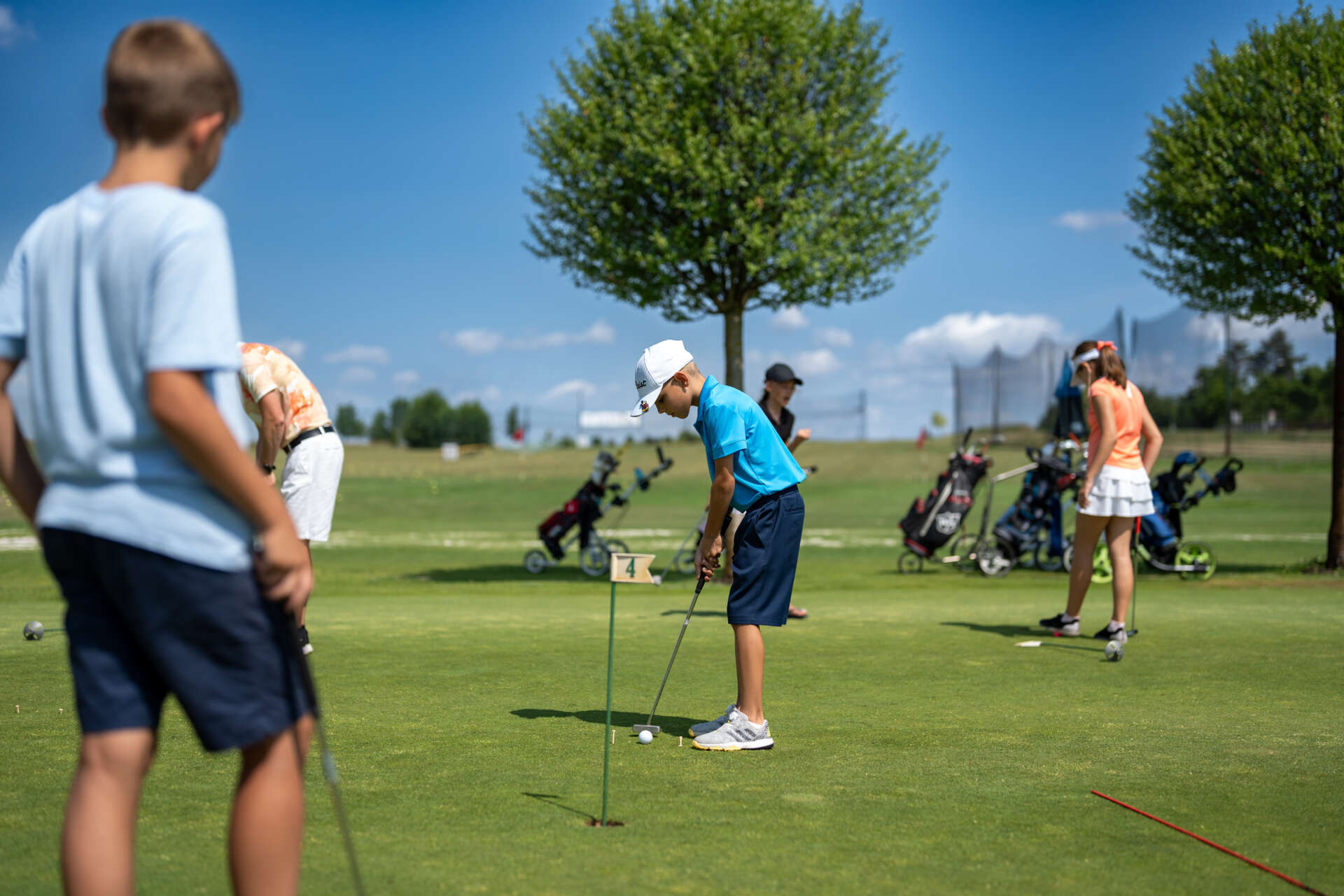 Děti na golfovém kempu Děti na golfovém kempu