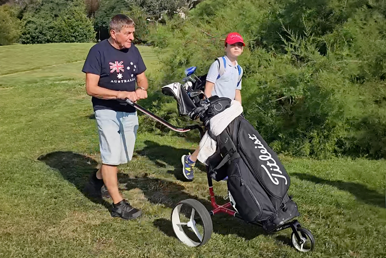 Josef Váňa na turnaji Golfista & Negolfista
